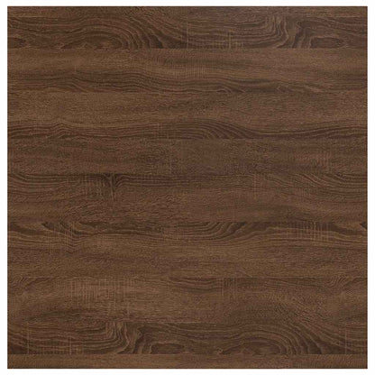 Coffee Table with Drawers Brown Oak 70.5x70x40 cm