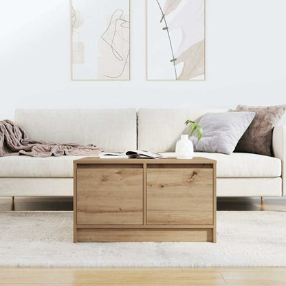 Coffee Table with Drawers Artisan Oak 70.5x70x40 cm