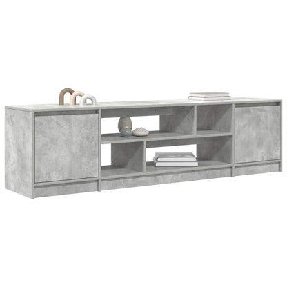 TV Cabinet Concrete Grey 188.5x41x50 cm Engineered Wood