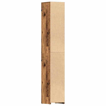 Rustic Bathroom Cabinet - 30x30x183.5 cm - Engineered Old Wood