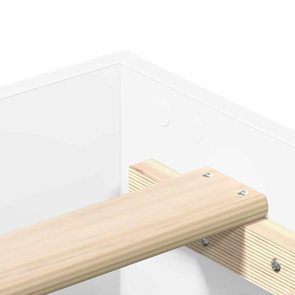 Bed Frame No Mattress White 120x200 cm Engineered Wood