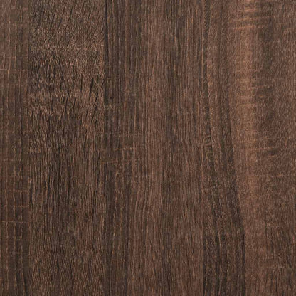 Bed Frame No Mattress Brown Oak 90x200 cm Engineered Wood