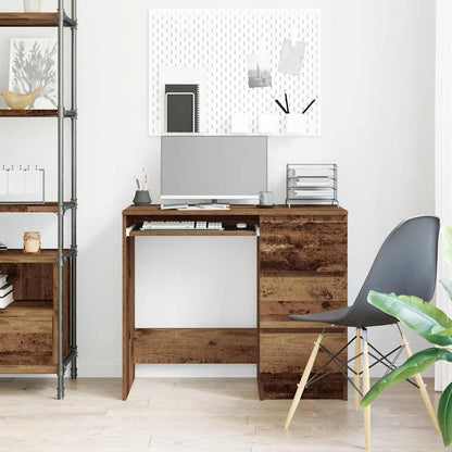 Vintage-Style Desk, Engineered Wood, 90x45x76 cm, Rustic Finish