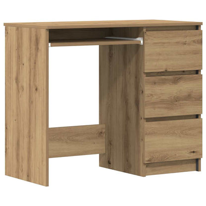 Elegant Desk Artisan Oak 90x45x76 cm - Engineered Wood