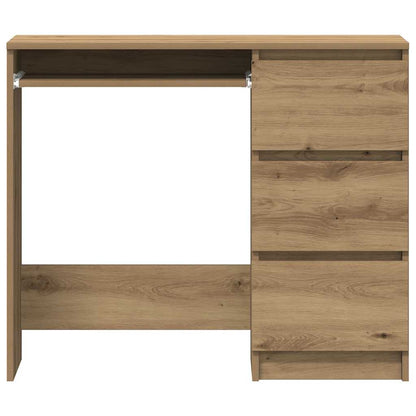 Elegant Desk Artisan Oak 90x45x76 cm - Engineered Wood