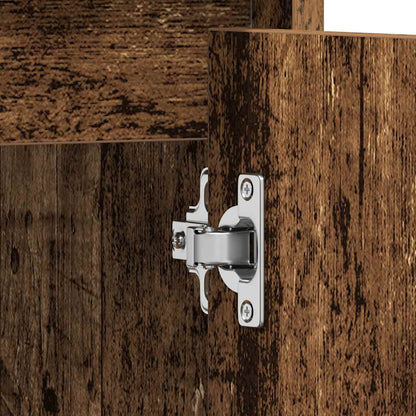 Rustic Bathroom Sink Cabinet 60cm | Old Engineered Wood Finish