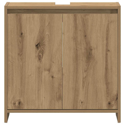 Artisan Oak Bathroom Sink Cabinet, 60x33x60 cm, Engineered Wood