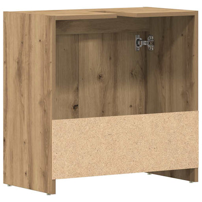 Artisan Oak Bathroom Sink Cabinet, 60x33x60 cm, Engineered Wood