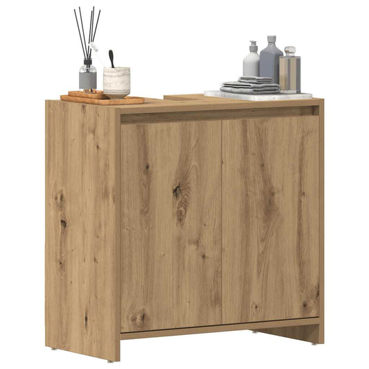 Artisan Oak Bathroom Sink Cabinet, 60x33x60 cm, Engineered Wood