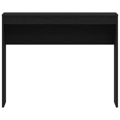 Compact Black Oak Desk - 90x40x72 cm Engineered Wood