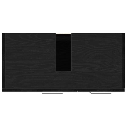 Black Oak Sink Cabinet 63x30x54 cm - Durable Engineered Wood