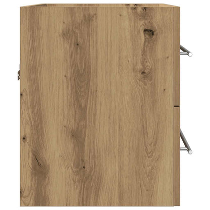 Artisan Oak Bathroom Sink Cabinet, Engineered Wood, 60x38.5x48 cm