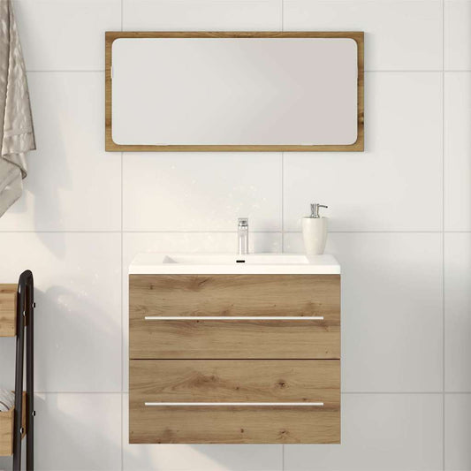 Artisan Oak Bathroom Sink Cabinet, Engineered Wood, 60x38.5x48 cm