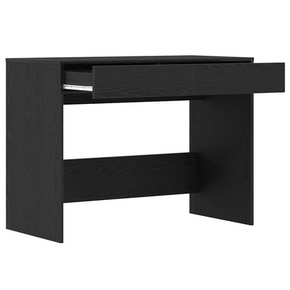 Black Oak Desk, 101x50x76.5 cm, Engineered Wood