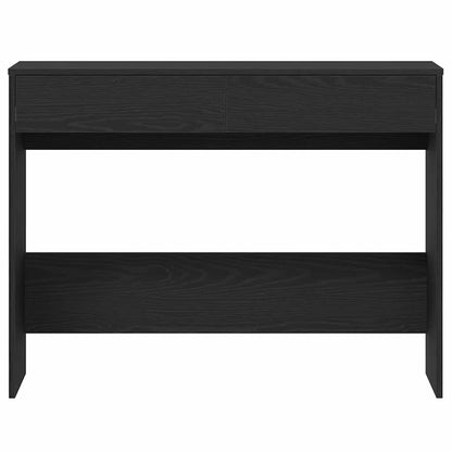 Black Oak Desk, 101x50x76.5 cm, Engineered Wood