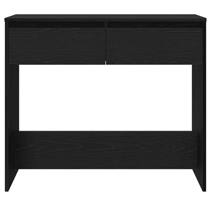 Console Table Black Oak 89x41x76.5 cm Engineered Wood