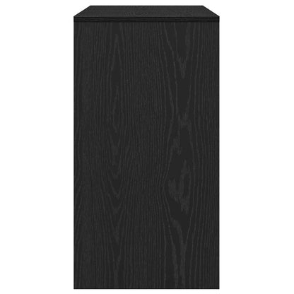 Console Table Black Oak 89x41x76.5 cm Engineered Wood