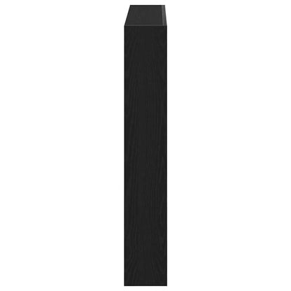 LED Headboard Cabinet - Black Oak, 100x17x102 cm