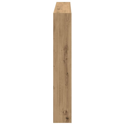LED Headboard Cabinet, Artisan Oak, 140x17x102 cm