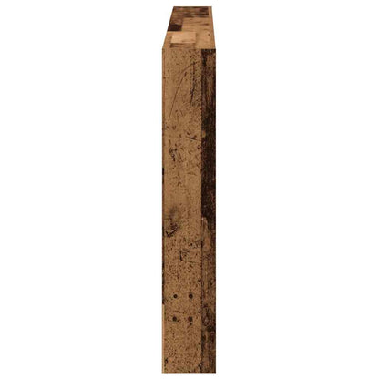 Rustic Oak LED Headboard Cabinet 180x17x102 cm - Stylish Storage