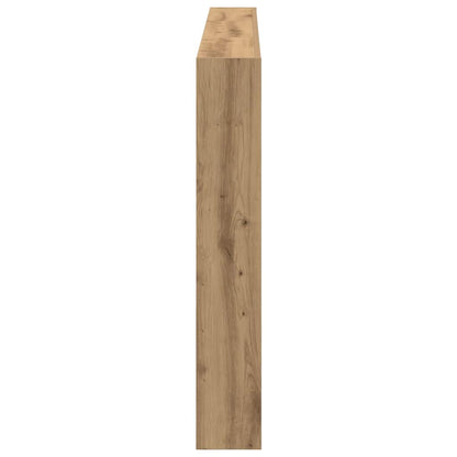 Artisan Oak LED Headboard Cabinet - 180x17x102 cm, Stylish Storage