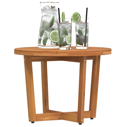 Garden Side Table Round Ø55x40 cm Solid Wood Acacia