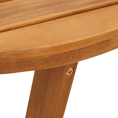 Garden Dining Table Round Ø90x75 cm Solid Wood Acacia