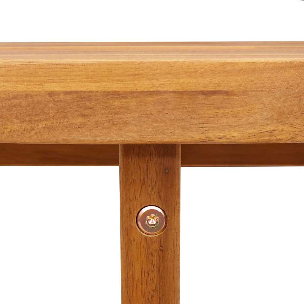 Garden Dining Table Round Ø90x75 cm Solid Wood Acacia