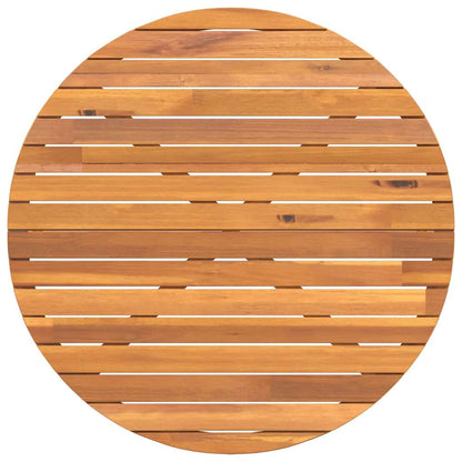 Garden Dining Table Round Ø110x75 cm Solid Wood Acacia