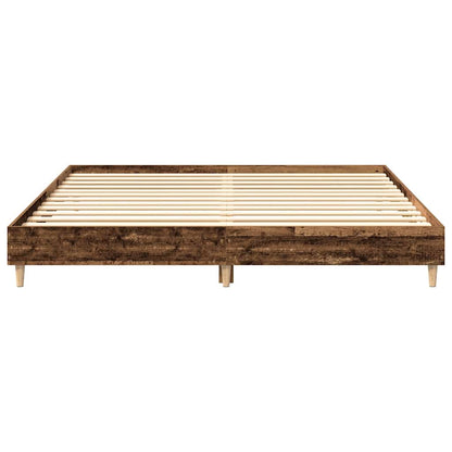 Vintage Style 200x200 cm Engineered Wood Bed Frame, No Mattress