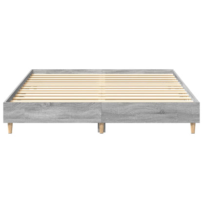 King Size Grey Sonoma Bed Frame 150x200 cm - Engineered Wood