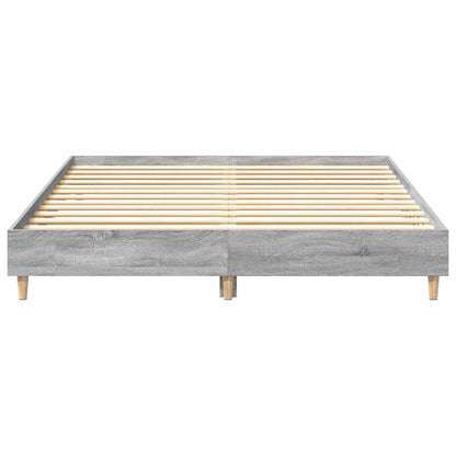 Grey Sonoma Engineered Wood Bed Frame 140x200 cm - No Mattress