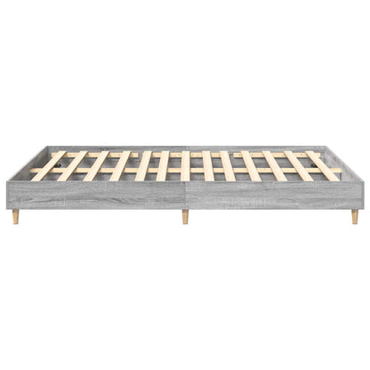 Grey Sonoma Engineered Wood Bed Frame 140x200 cm - No Mattress