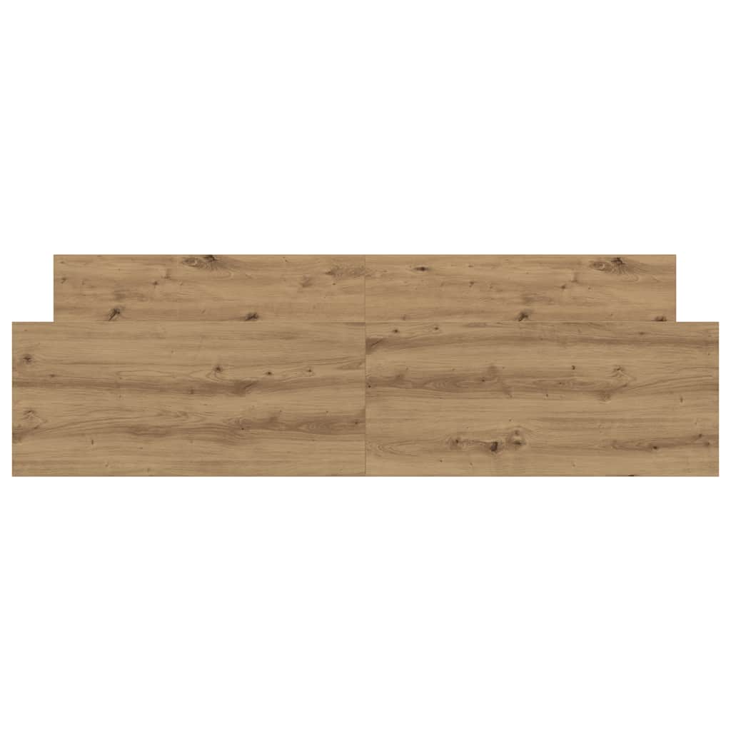 Artisan Oak Bed Frame 160x200cm - Engineered Wood, No Mattress