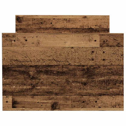 Rustic Engineered Wood Bed Frame 90x200cm - No Mattress Included
