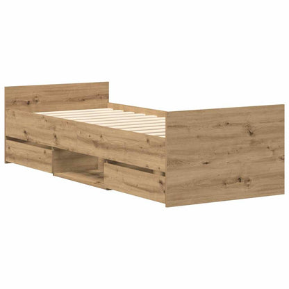 Artisan Oak Engineered Wood Bed Frame 90x200cm (No Mattress)