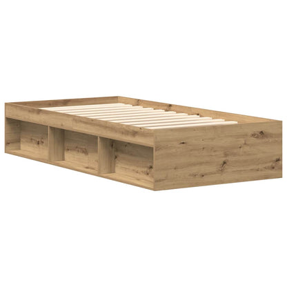 Artisan Oak Engineered Wood Bed Frame 90x200cm - No Mattress