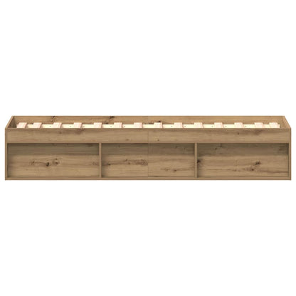 Artisan Oak Engineered Wood Bed Frame 90x200cm - No Mattress