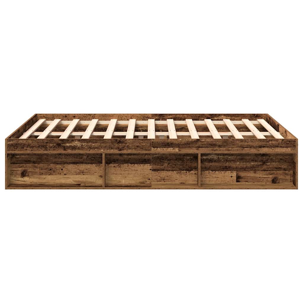 Vintage Engineered Wood Bed Frame 120x200cm - No Mattress Included