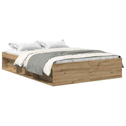 Artisan Oak Engineered Wood Bed Frame 160x200cm – No Mattress