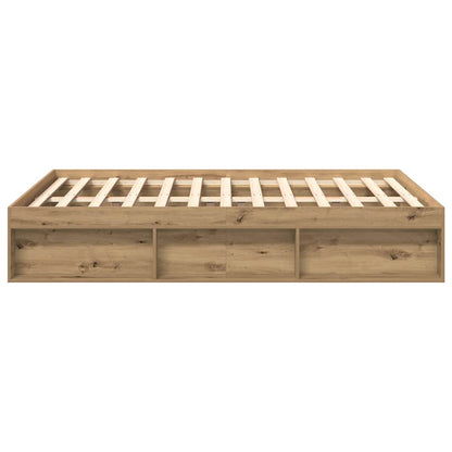 Artisan Oak Engineered Wood Bed Frame 160x200cm – No Mattress