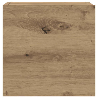 Wall Mounted TV cabinets 8 pcs Artisan Oak Engineered Wood