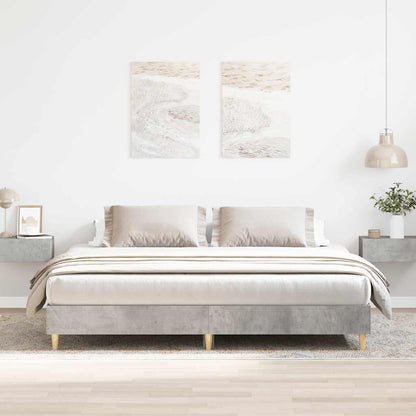 Concrete Grey Engineered Wood Bed Frame 180x200cm - No Mattress
