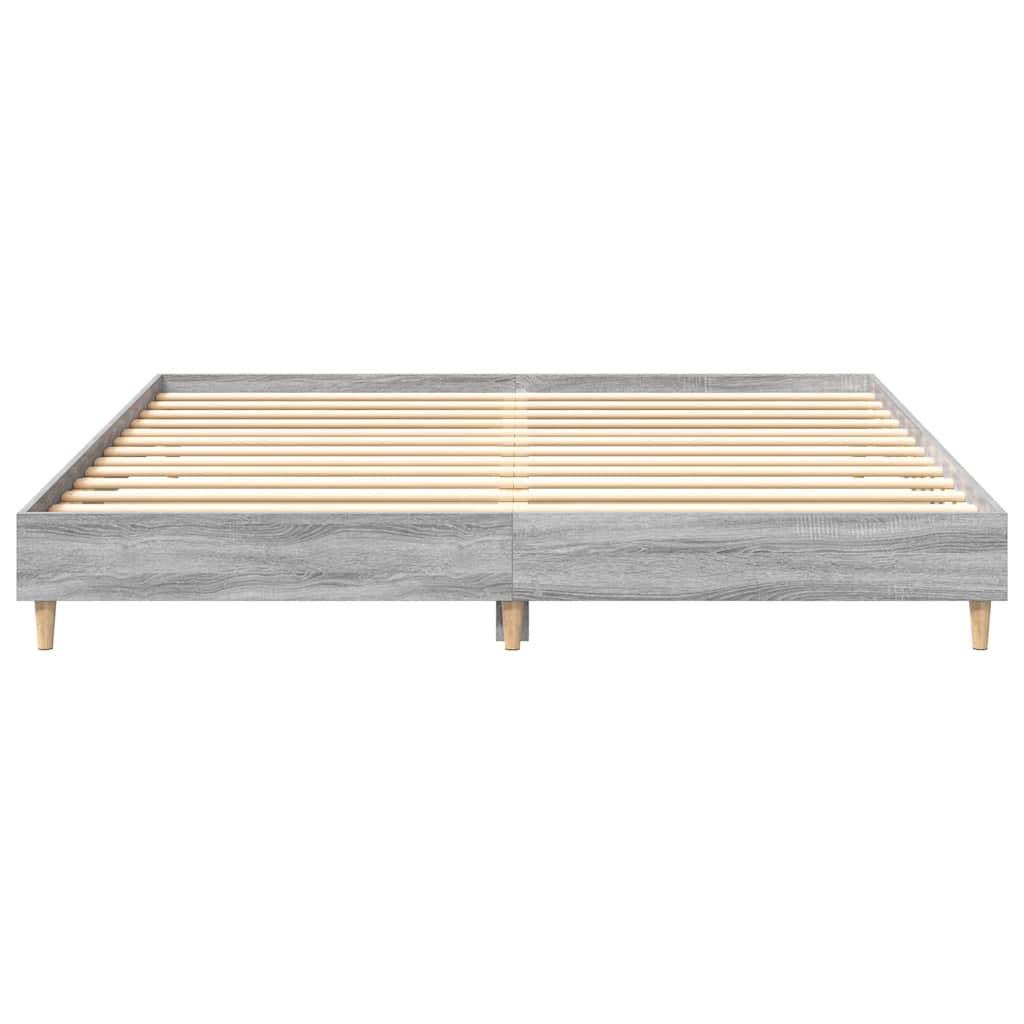 Grey Sonoma 180x200cm Bed Frame, Engineered Wood, No Mattress