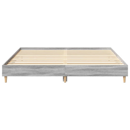 Grey Sonoma 180x200cm Bed Frame, Engineered Wood, No Mattress
