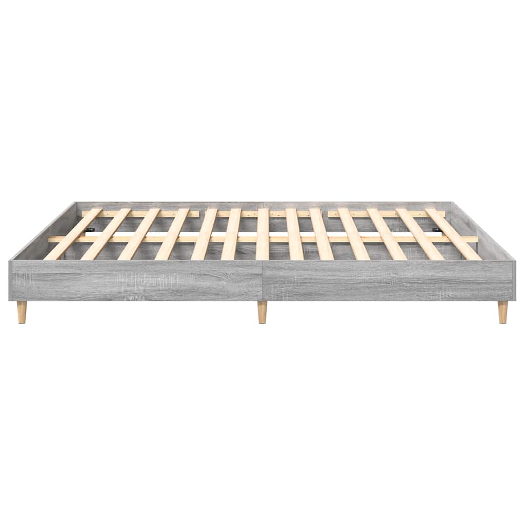 Grey Sonoma 180x200cm Bed Frame, Engineered Wood, No Mattress