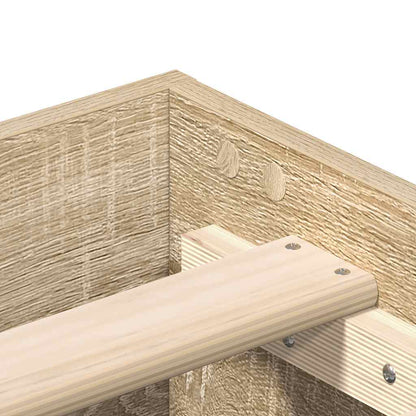 Sonoma Oak Engineered Wood Bed Frame 160x200cm - No Mattress