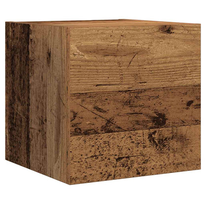 7 Piece TV Cabinet Set Wall-mounted Old Wood Engineered Wood