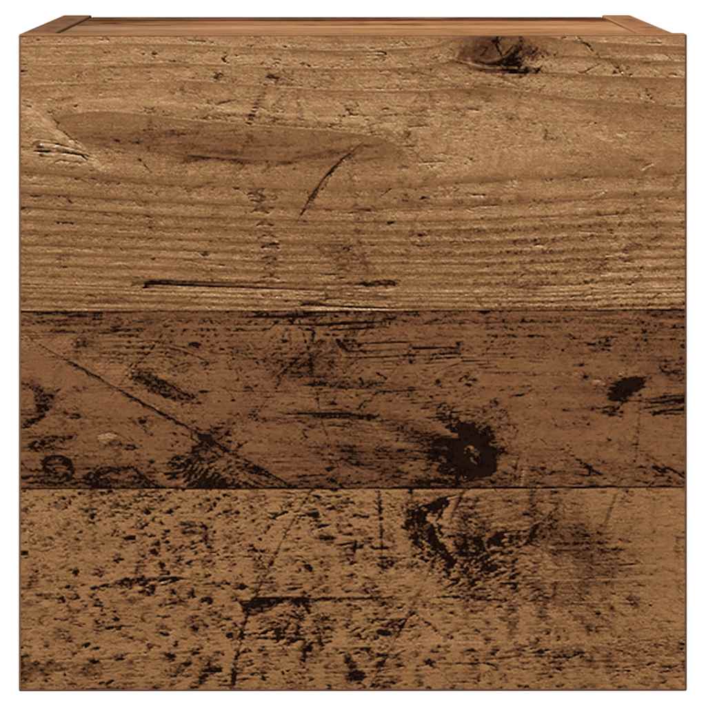 7 Piece TV Cabinet Set Wall-mounted Old Wood Engineered Wood