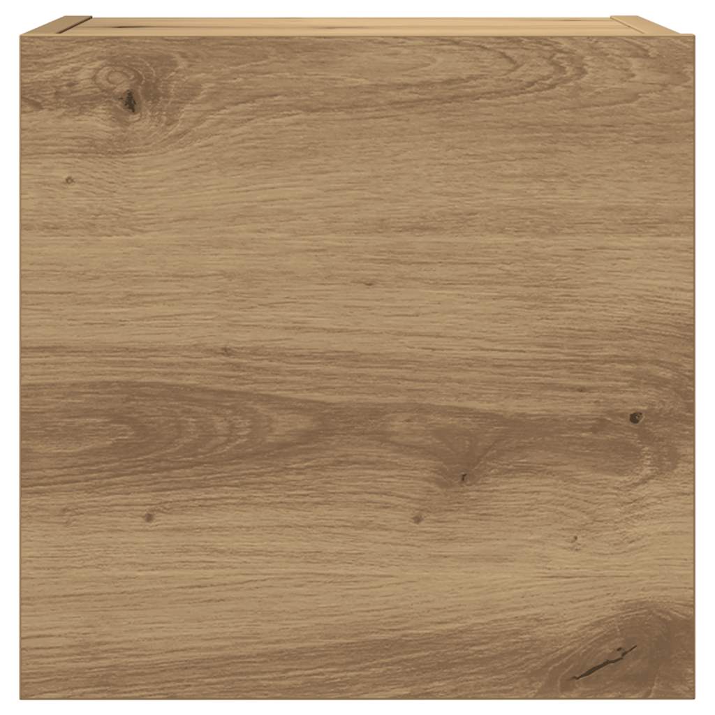 7 Piece TV Cabinet Set Wall-mounted Artisan Oak Engineered Wood